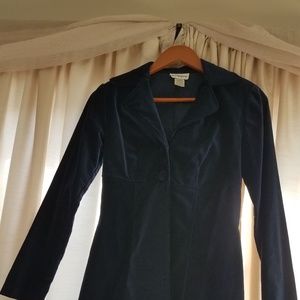 Vintage Cobalt Navy Velvet Blazer